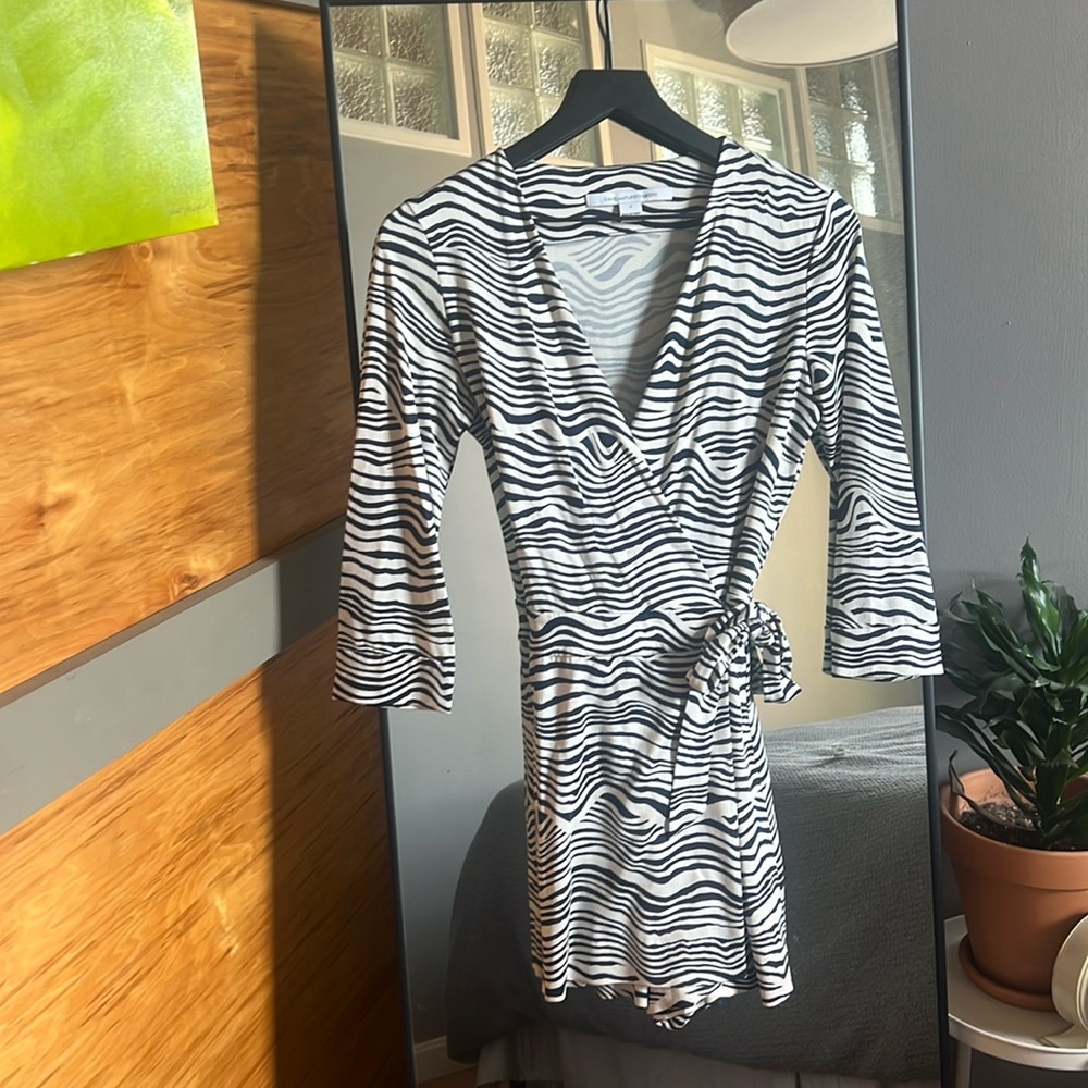 DVF wrap shorts romper
